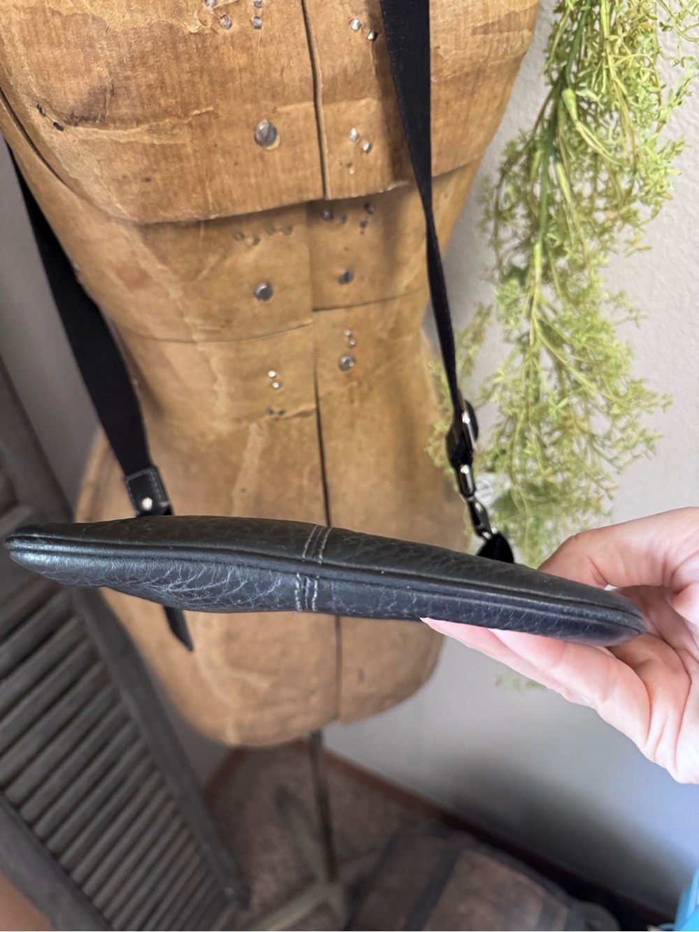 Coach Black Pebbled Leather Crossbody Bag - Picture 5 of 6